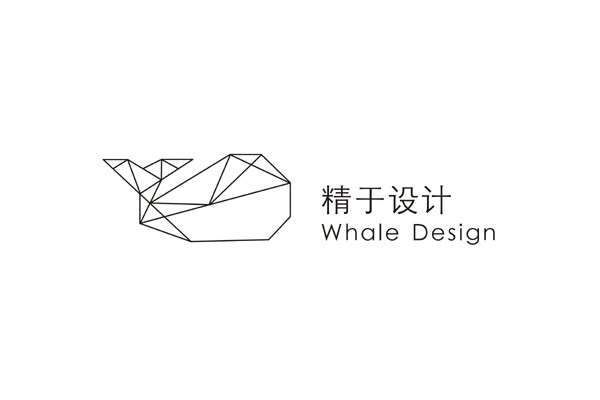 画条鲸鱼,给精于设计做logo